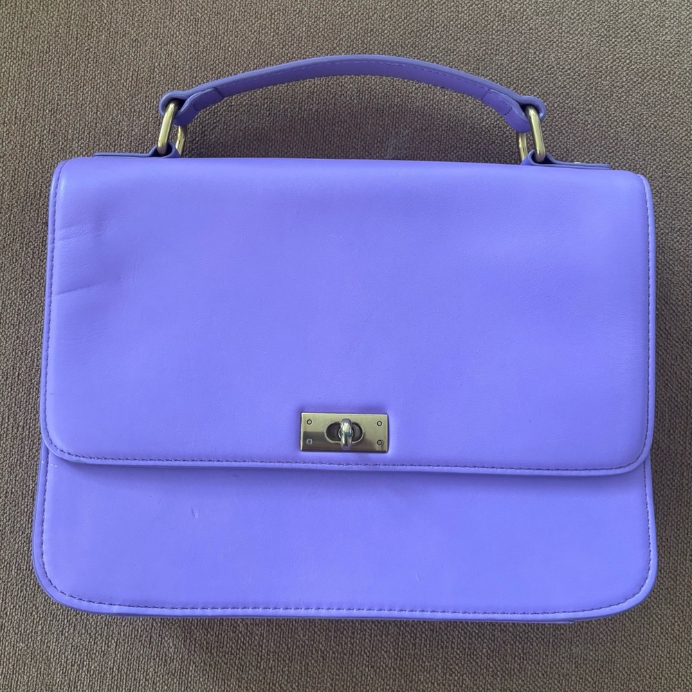 J. Crew Vibrant Purple Satchel Handbag